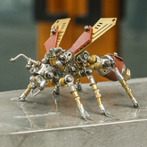 steampunk-mechanical-fly-ant-metal-model-kit-main-closeup