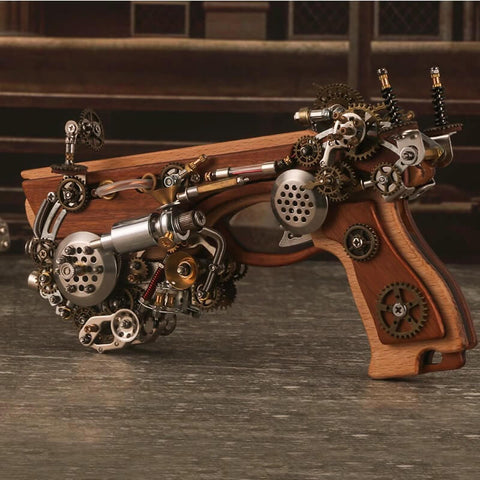 Steampunk Archimedes Steam Crossbow  Left Side View