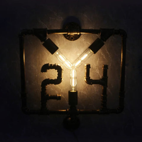 Steampunk Lamp - Industial Wall Lamp | Black Mamba #24