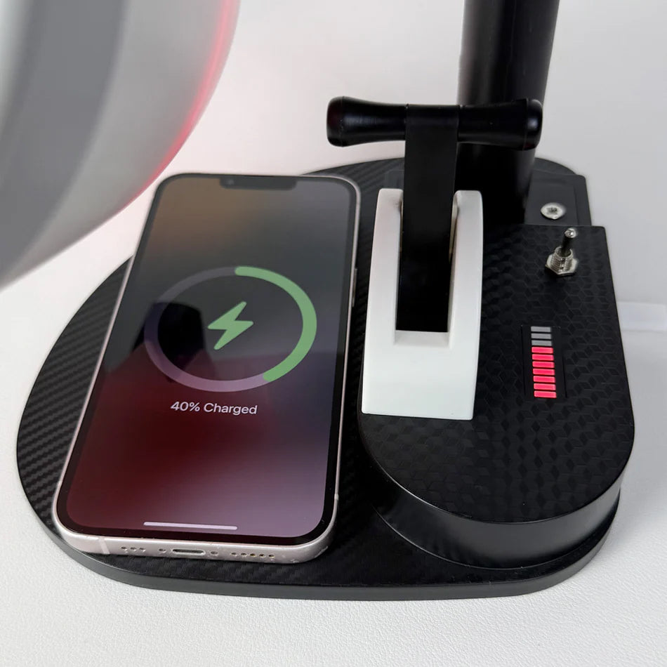Turbofan engine style fan on desk
