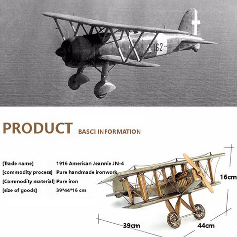 Vintage Curtiss JN-4 Model Airplane - Product Basic Information