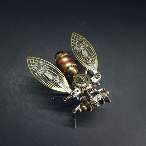 Steampunk Mechanical Cicada 3D Metal Puzzle Kit – 172 Pieces