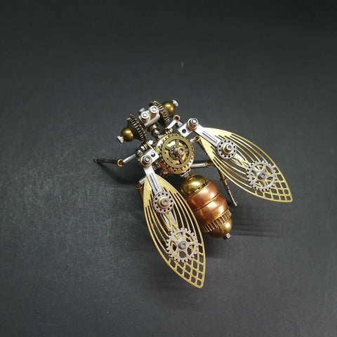 Steampunk Mechanical Cicada 3D Metal Puzzle Kit – 172 Pieces