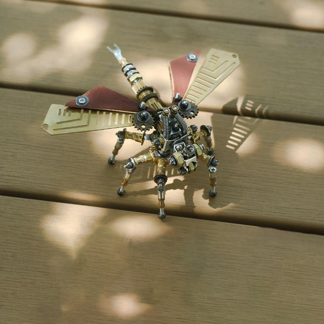 steampunk-mechanical-dragonfly-metal-model-kit-outdoor-display