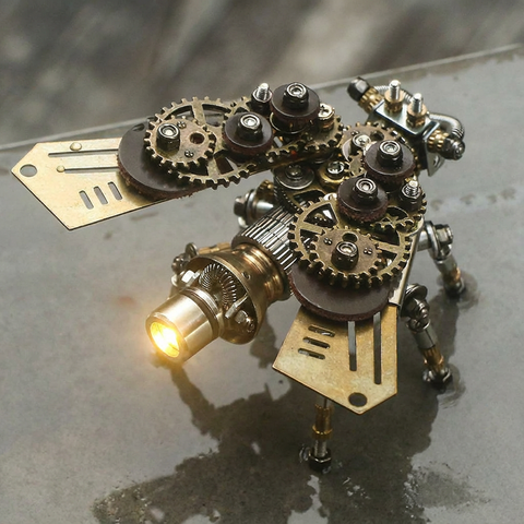 steampunk-mechanical-firefly-metal-model-kit-light-up-closeup
