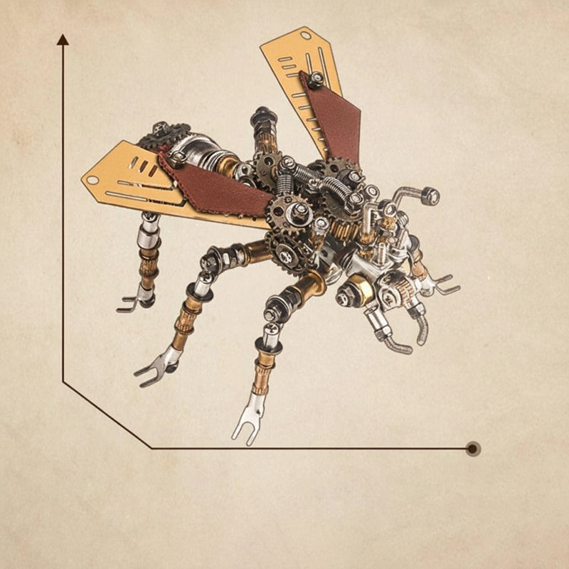 steampunk-mechanical-fly-ant-metal-model-kit-size-dimensions