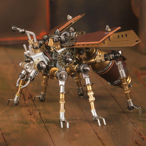 steampunk-mechanical-fly-ant-metal-model-kit-three-quarter-view