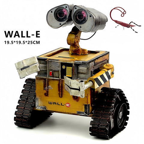 WALL-E Robot Model – Handmade Vintage Metal Robot Figure for Desk, Shelf & Home Decor