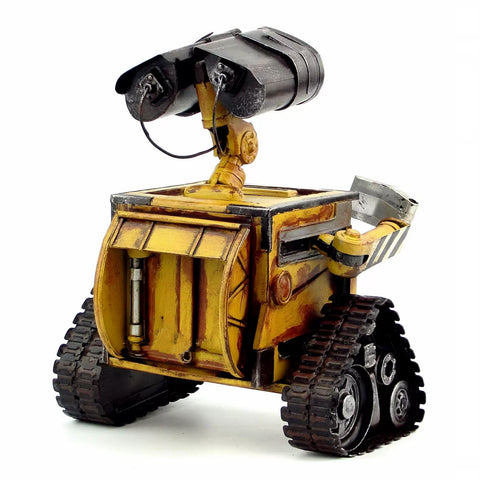 WALL-E Robot Model – Handmade Vintage Metal Robot Figure for Desk, Shelf & Home Decor